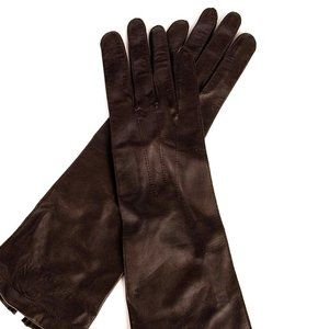MEIER BRUECHER BLACK LEATHER GLOVES | WOMENS SIZE S